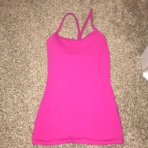 Pink Lululemon tank top